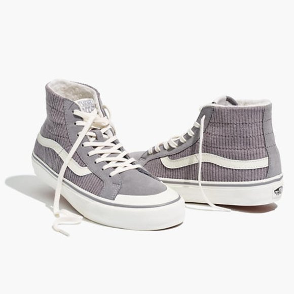 Vans Shoes - Vans x Madewell High-Top in Corduroy and Sherpa